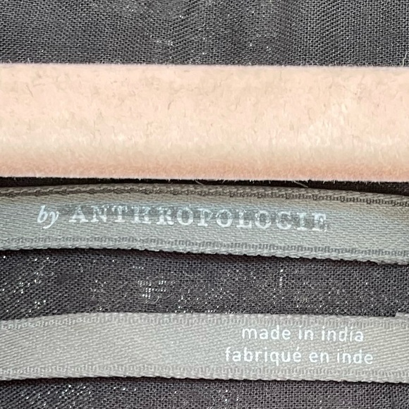 Anthropologie Black and Metallic Gold Swing Mini Dress, Size Medium - Picture 4 of 12